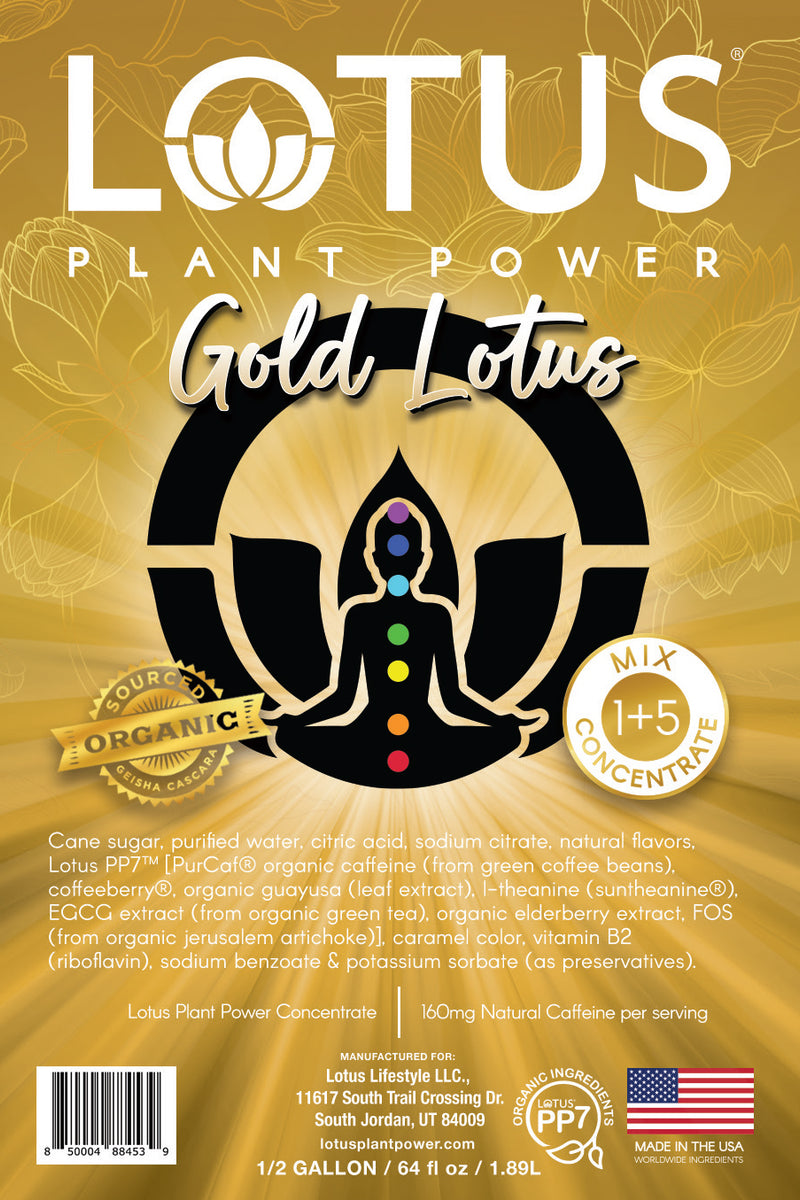 Gold Lotus Energy Concentrate | Healthy Energy Drink – Lotus Plant