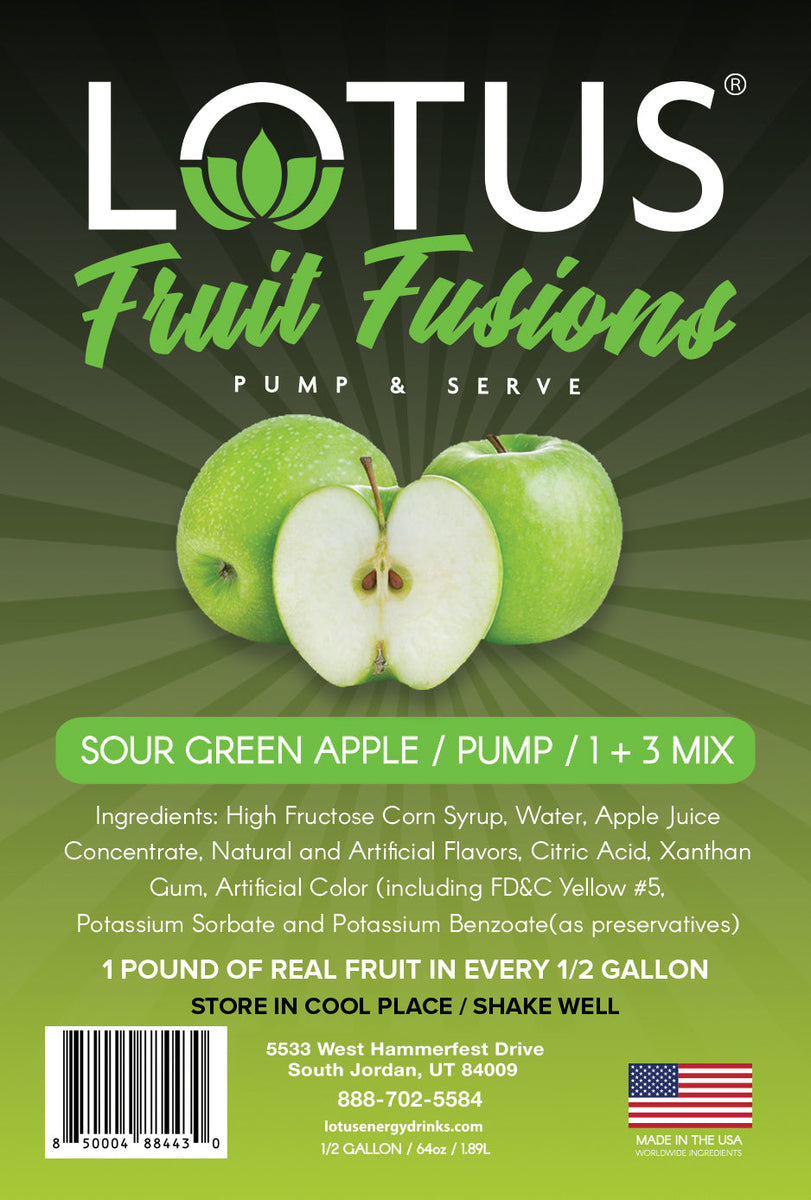 Sour Green Apple Lotus Fruit Fusion Concentrate – Lotus Plant Power