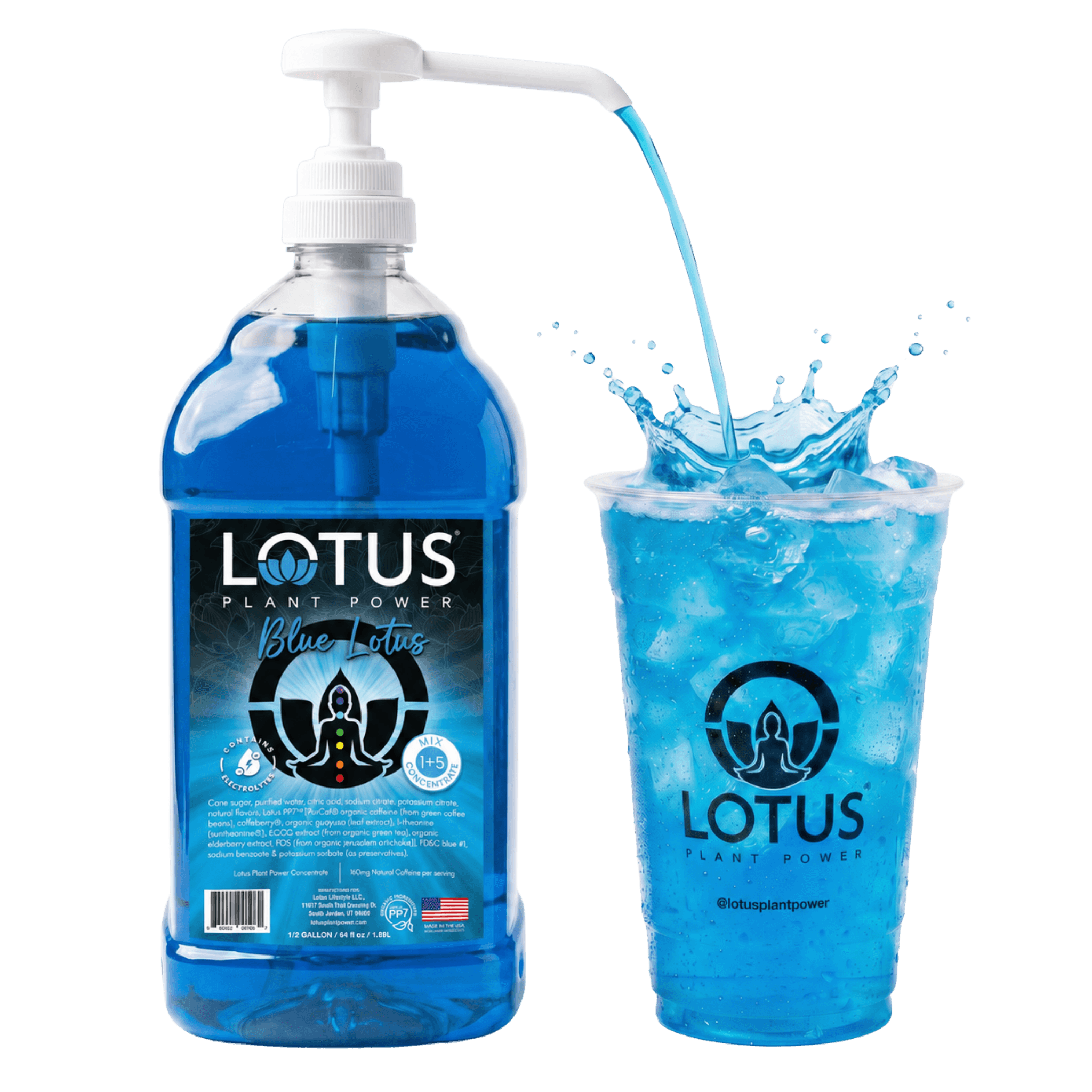 Lotus energy refresher concentrate pour