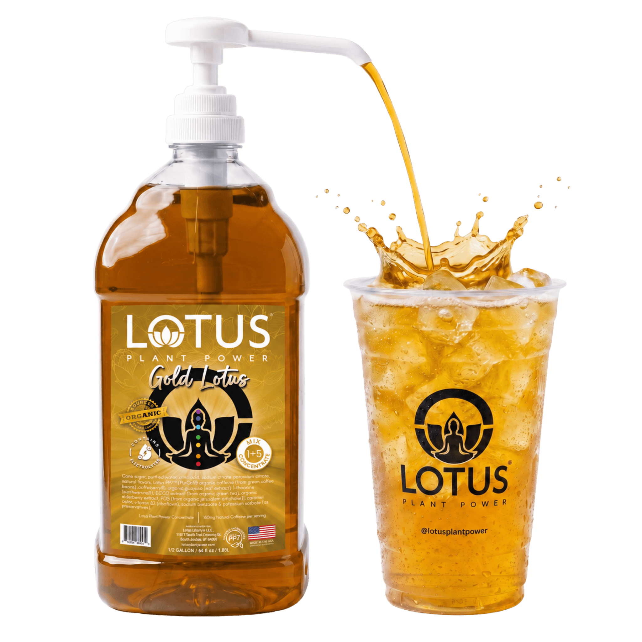 Lotus energy refresher concentrate pour