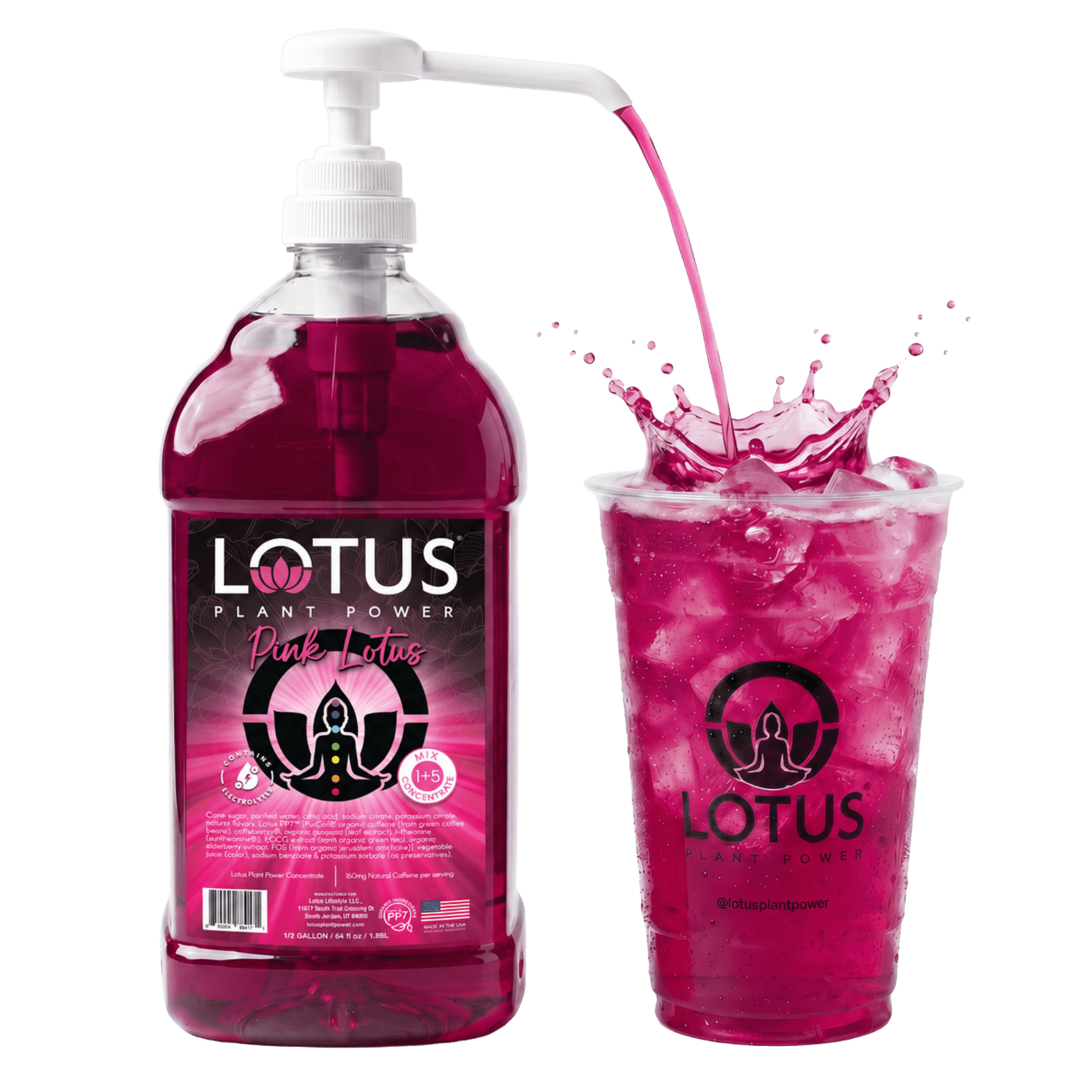 Lotus energy refresher concentrate pour