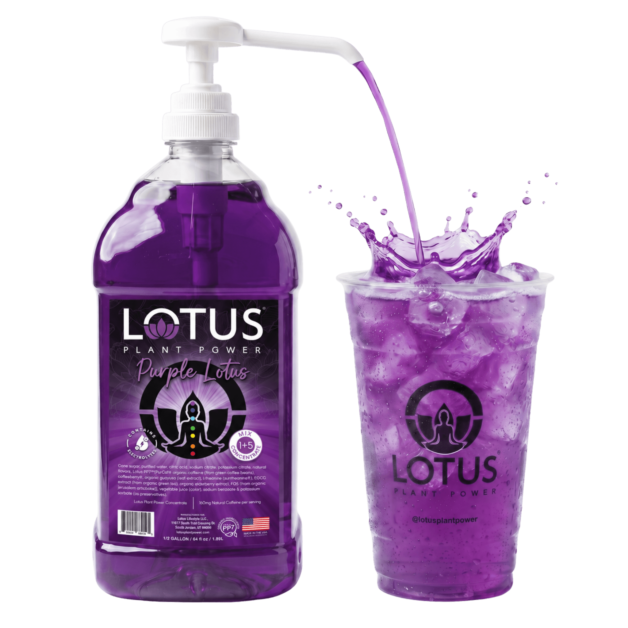 Lotus energy refresher concentrate pour