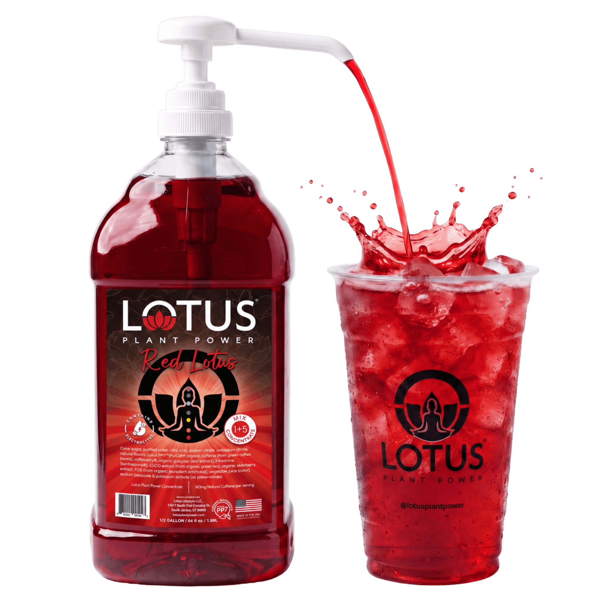 Lotus energy refresher concentrate pour