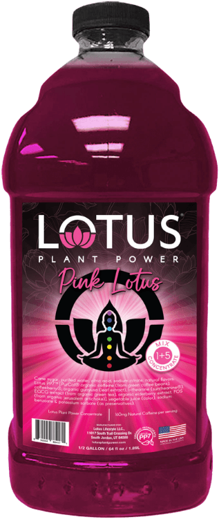 Lotus Plant Power Refresher Concentrates 1+5 Mix can