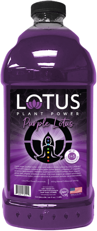 Lotus Plant Power Refresher Concentrates 1+5 Mix can