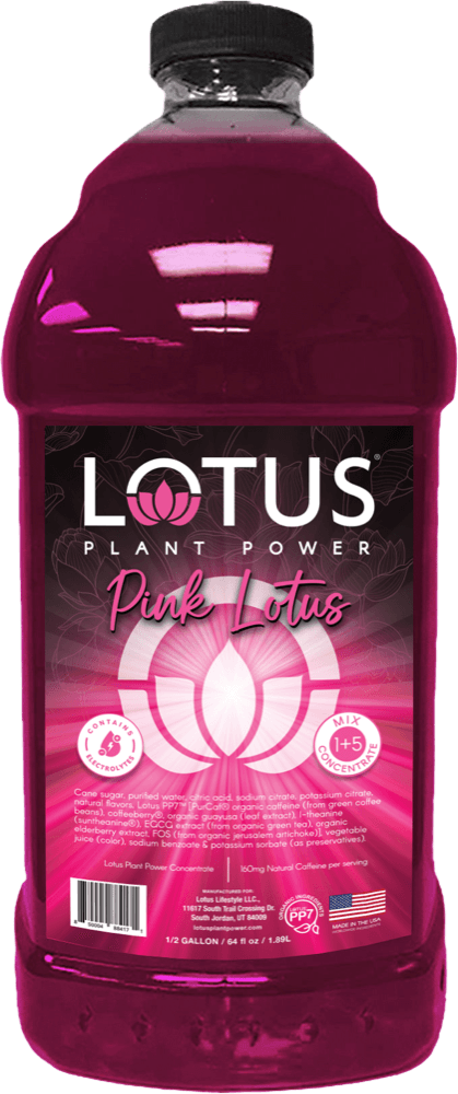 Lotus Plant Power Refresher Concentrates 1+5 Mix can