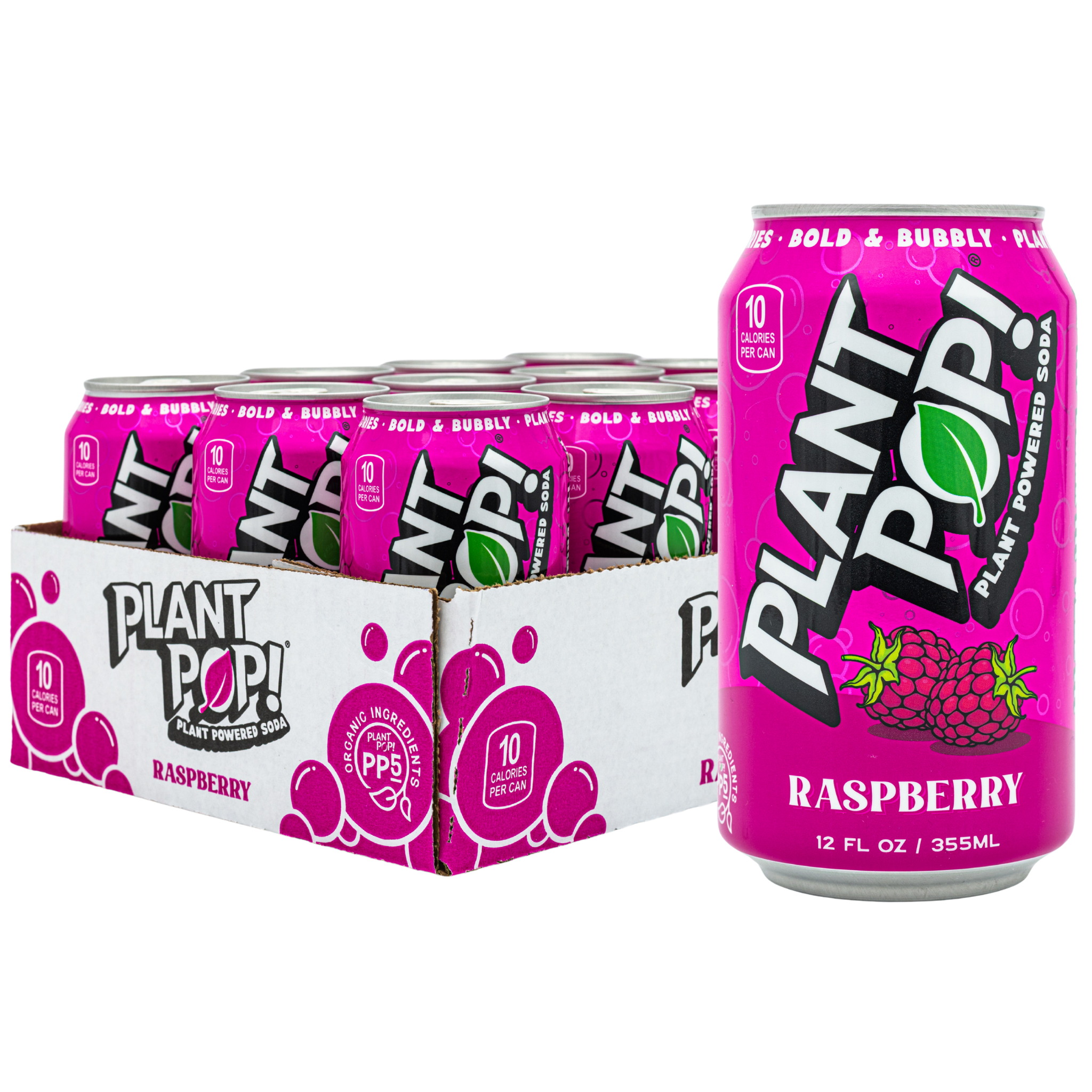 Pink Raspberry Plant Pop Cans, a multifunctional plant-based soda