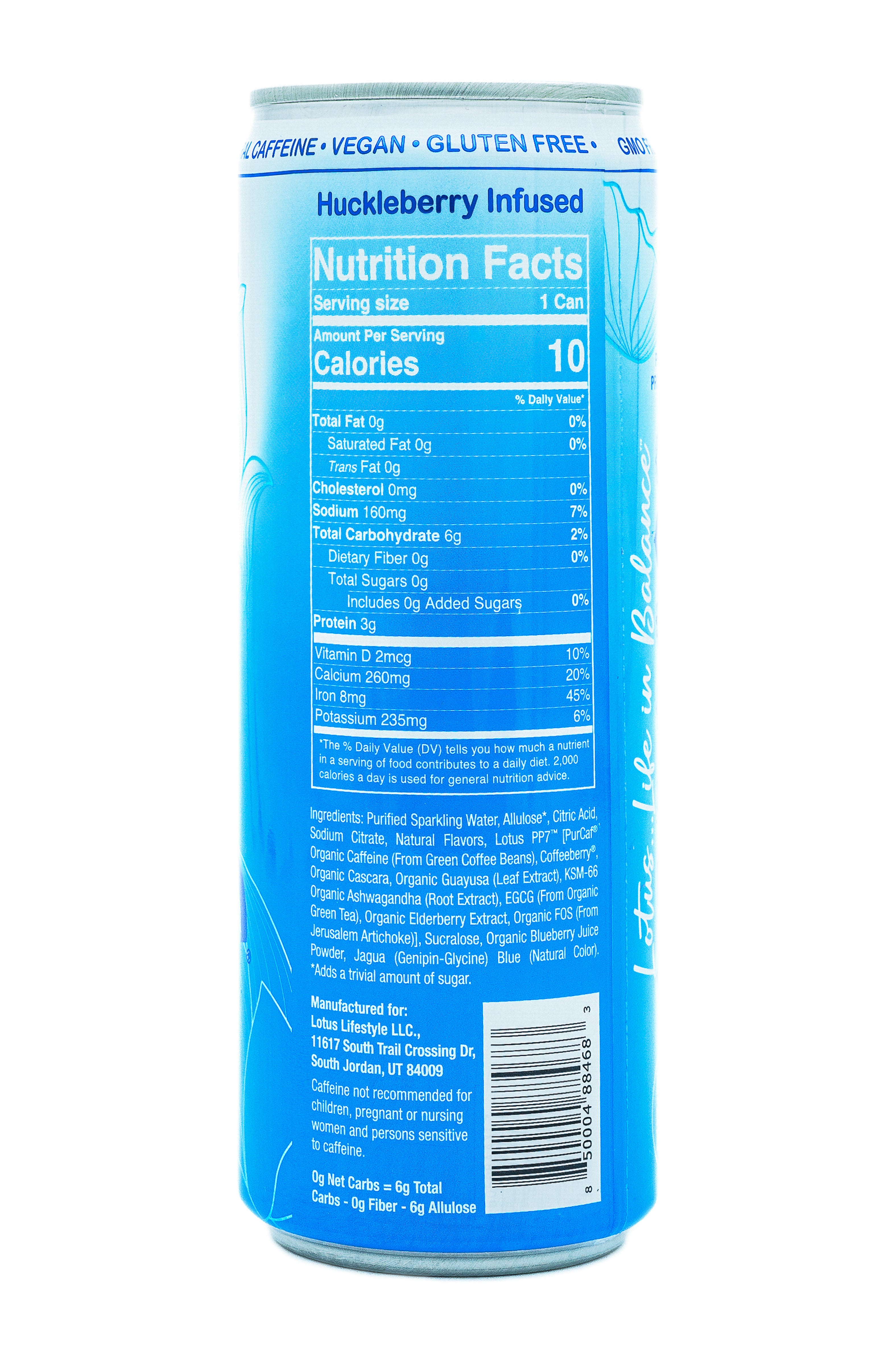 Blue Lotus Plant Power Drink™ (zero sugar)