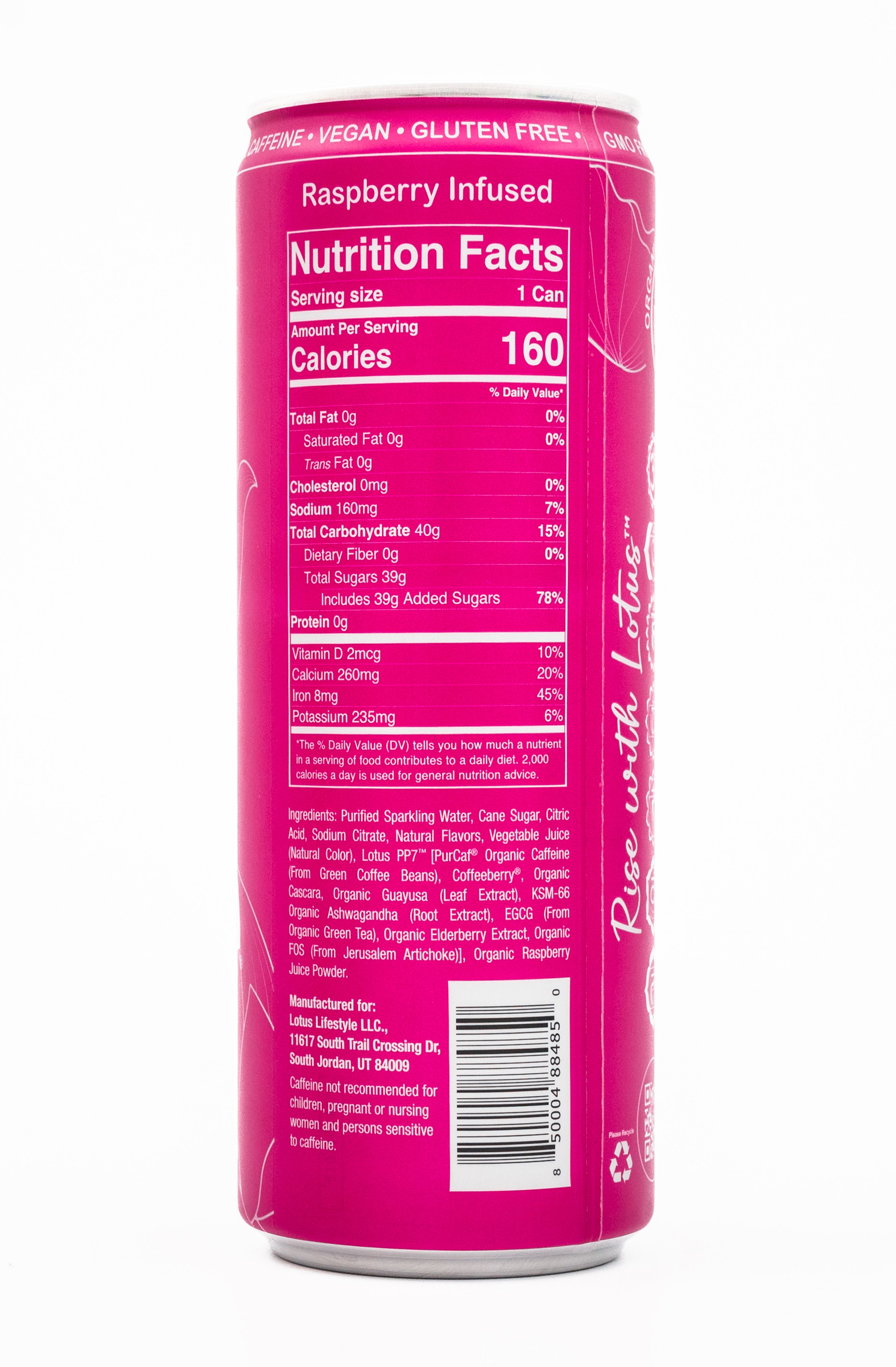 Pink Lotus Plant Power Drink™ (cane sugar)