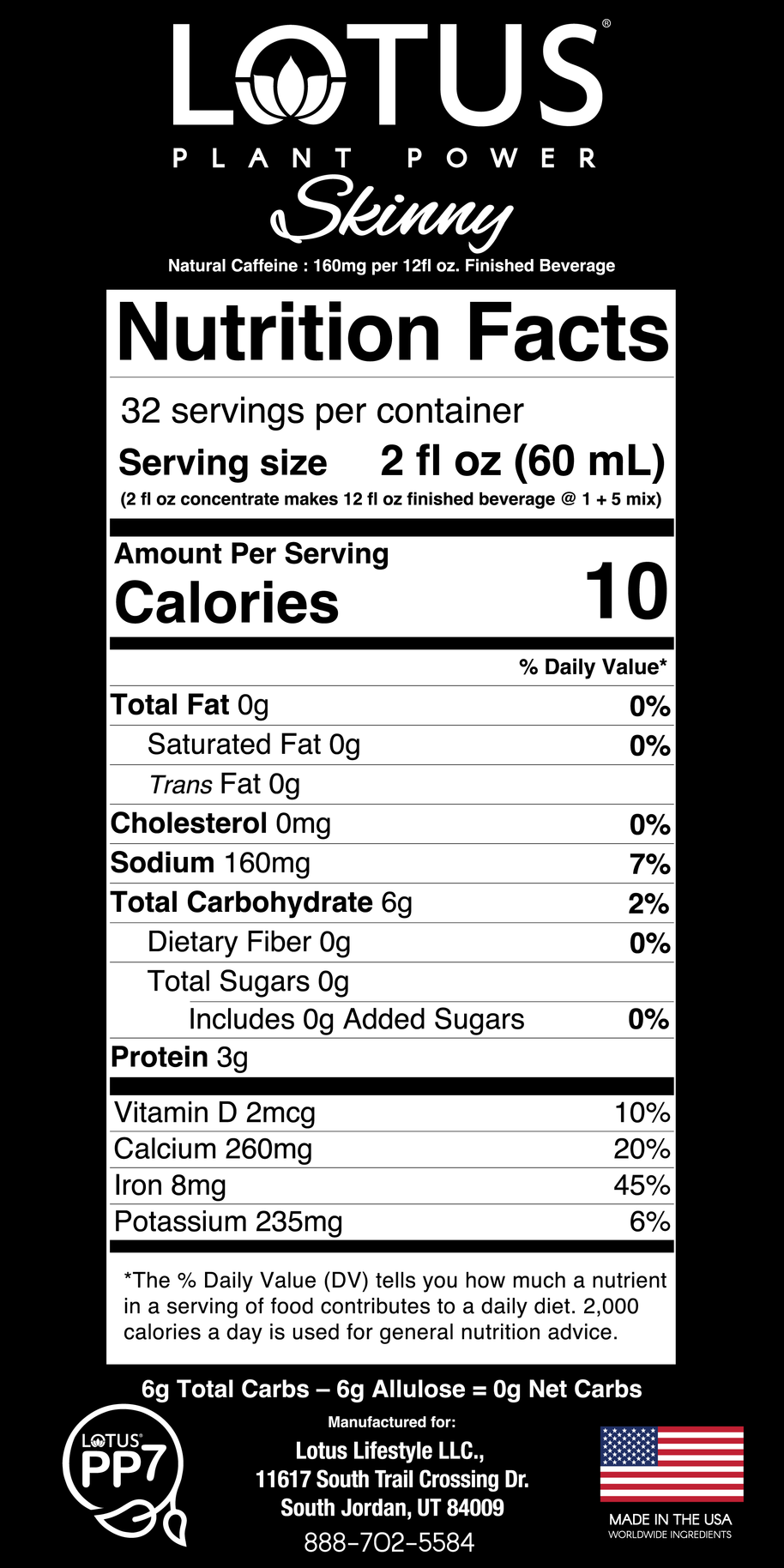 Pink Lotus Plant Power Zero Sugar Concentrate