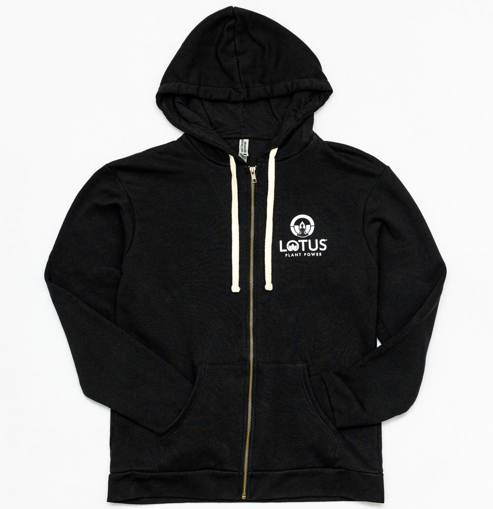 Lotus Plant Power Zip Up Hoodie