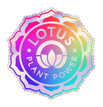 Holographic Lotus Plant Power Sticker