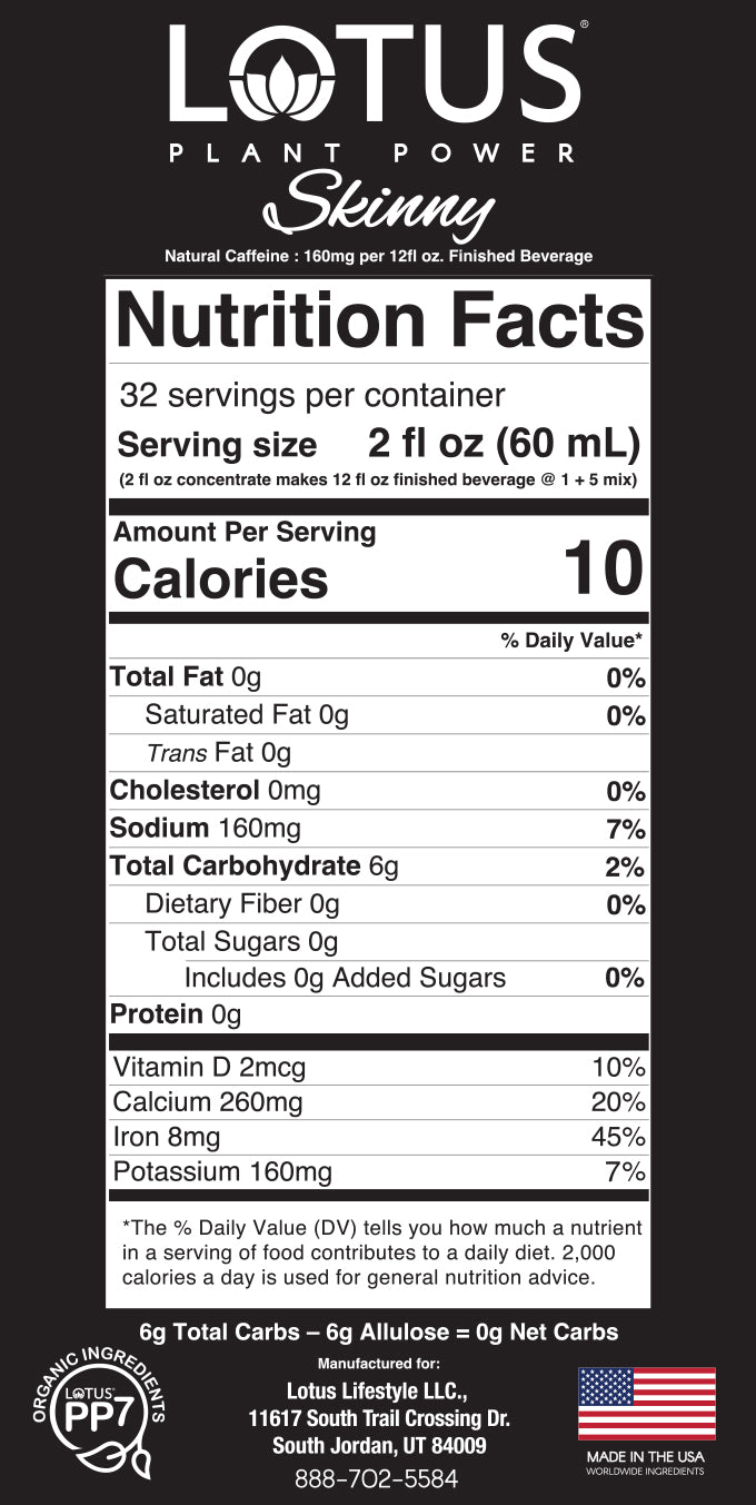 Gold Lotus Plant Power Zero Sugar Concentrate
