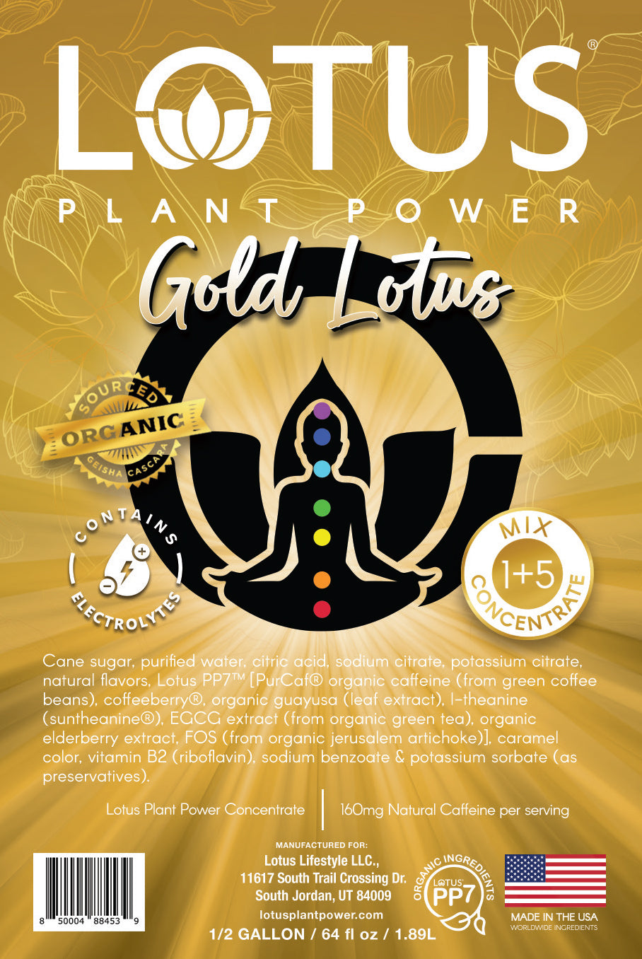 Gold Lotus Plant Power Concentrate