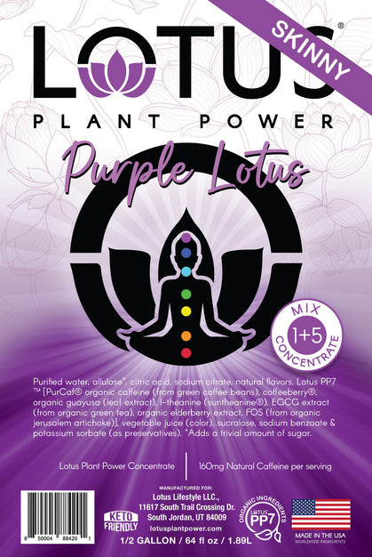 Purple Lotus Plant Power Zero Sugar Concentrate