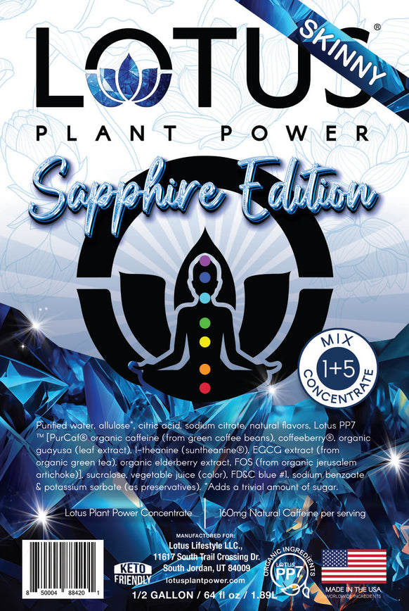 Sapphire Lotus Plant Power Zero Sugar Concentrate