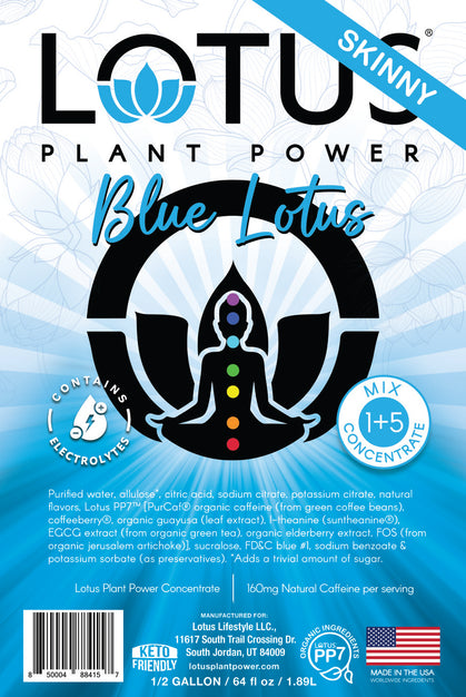 Blue Lotus Plant Power Zero Sugar Concentrate
