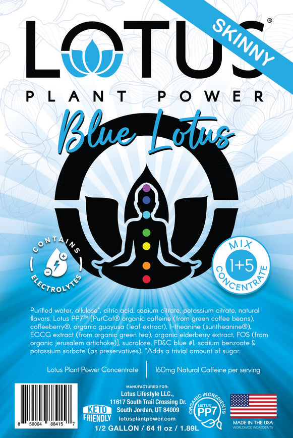 Blue Lotus Plant Power Zero Sugar Concentrate