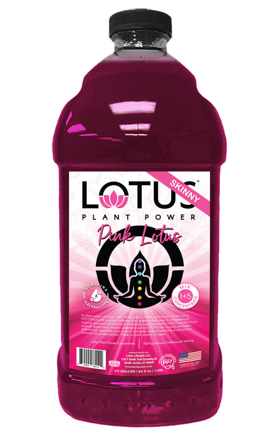 Pink Lotus Plant Power Zero Sugar Concentrate