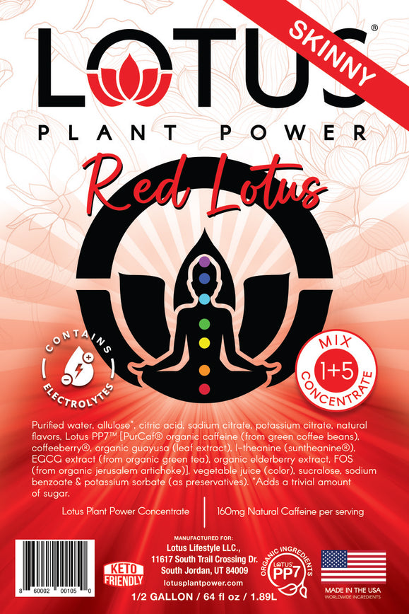 Red Lotus Plant Power Zero Sugar Concentrate