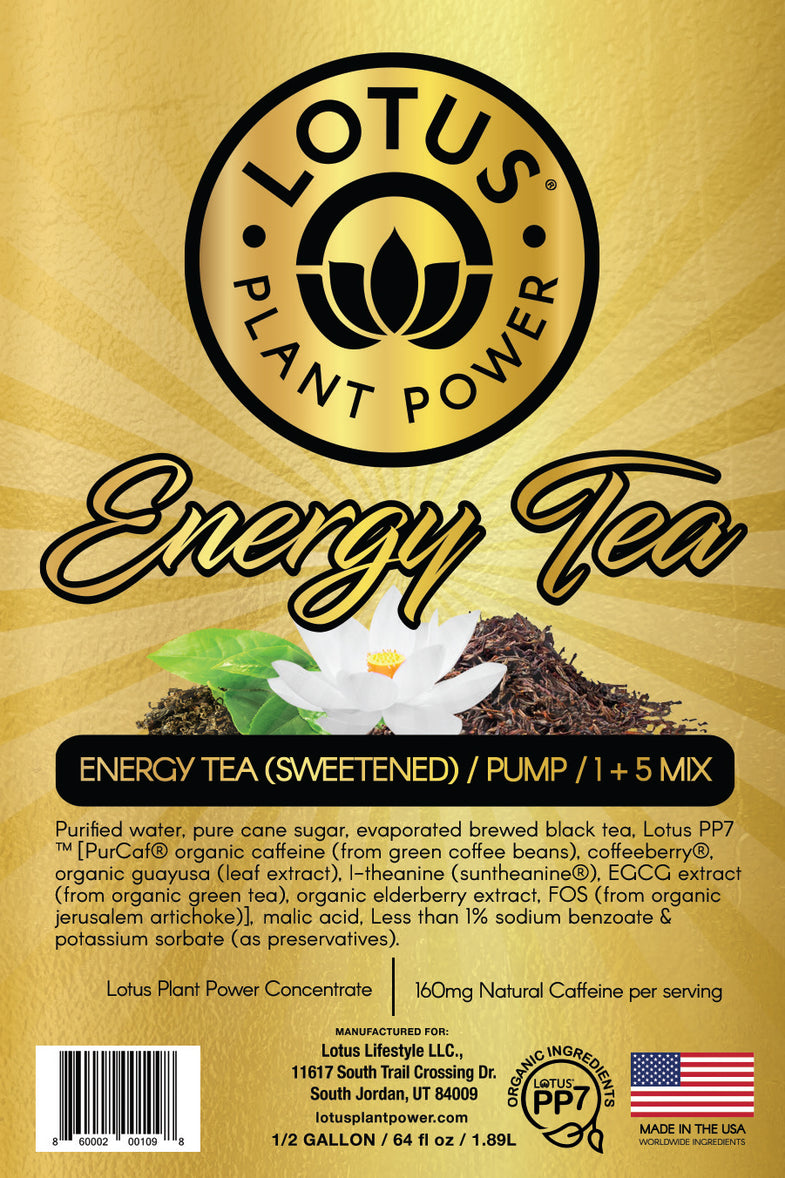 Lotus Energy Tea Concentrate (Naturally Sweetened)