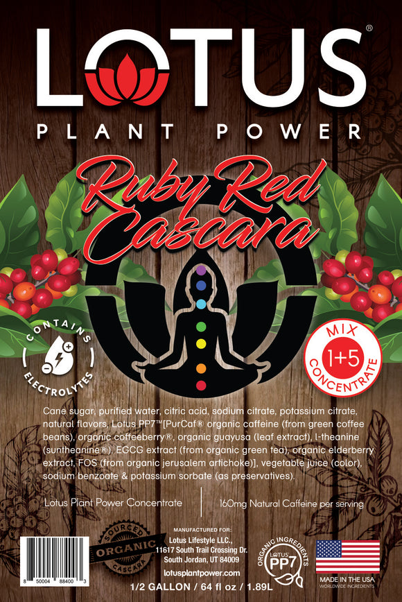 Ruby Red Lotus Cascara Plant Power Concentrate
