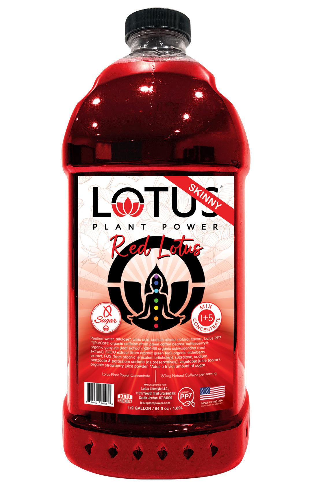 Red Lotus Plant Power Zero Sugar Concentrate