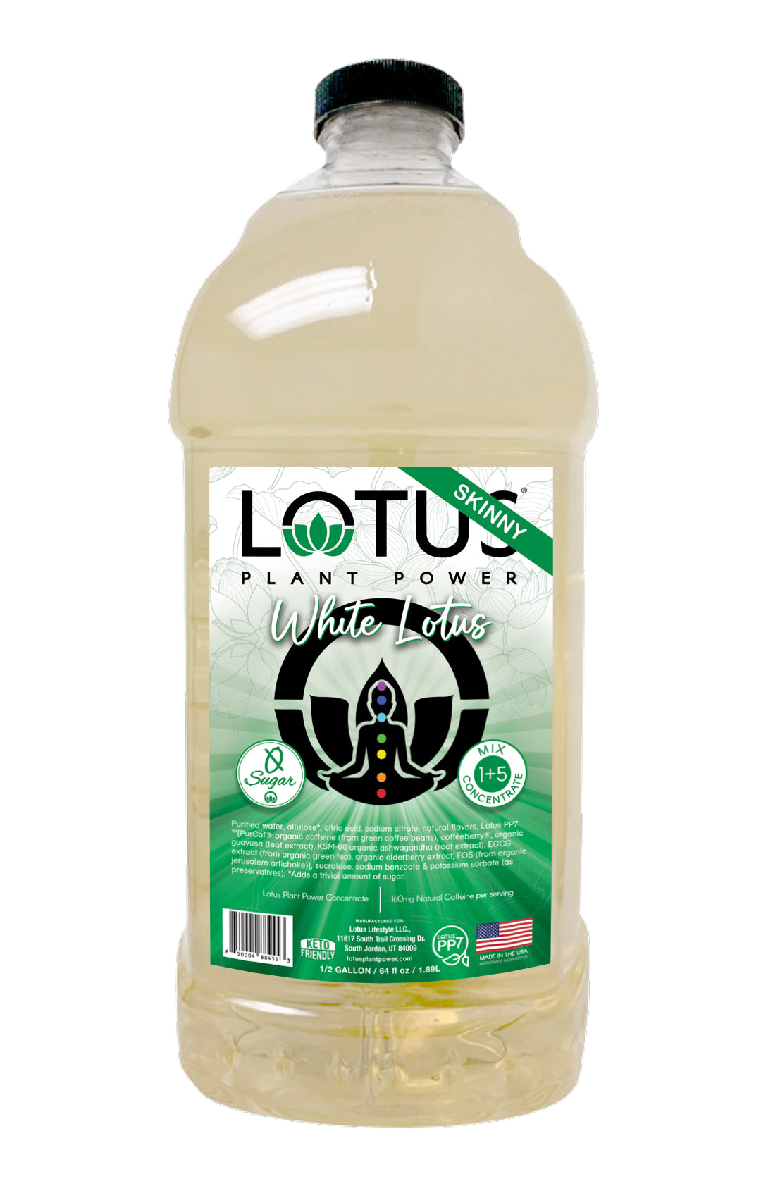 White Lotus Plant Power Zero Sugar Concentrate