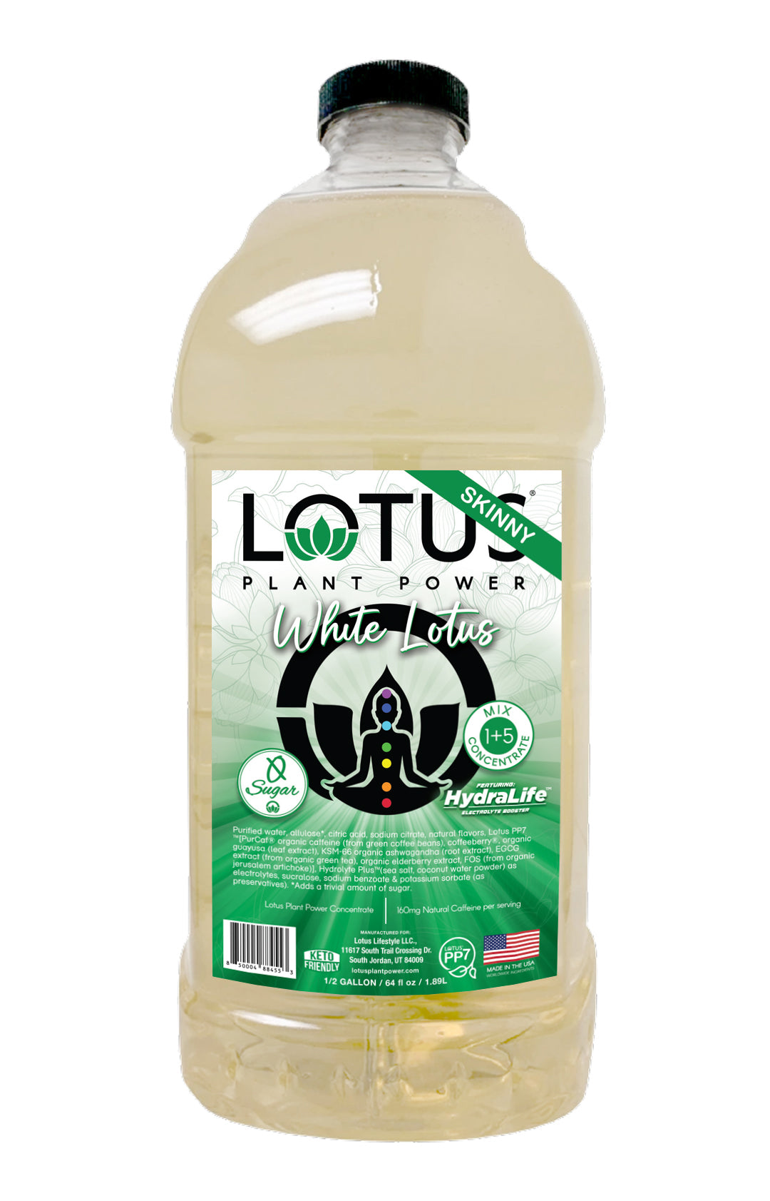White Lotus Plant Power Zero Sugar Concentrate