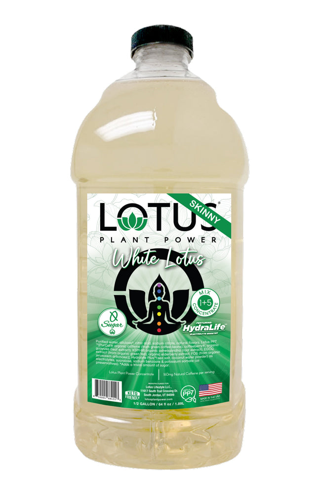 White Lotus Plant Power Zero Sugar Concentrate