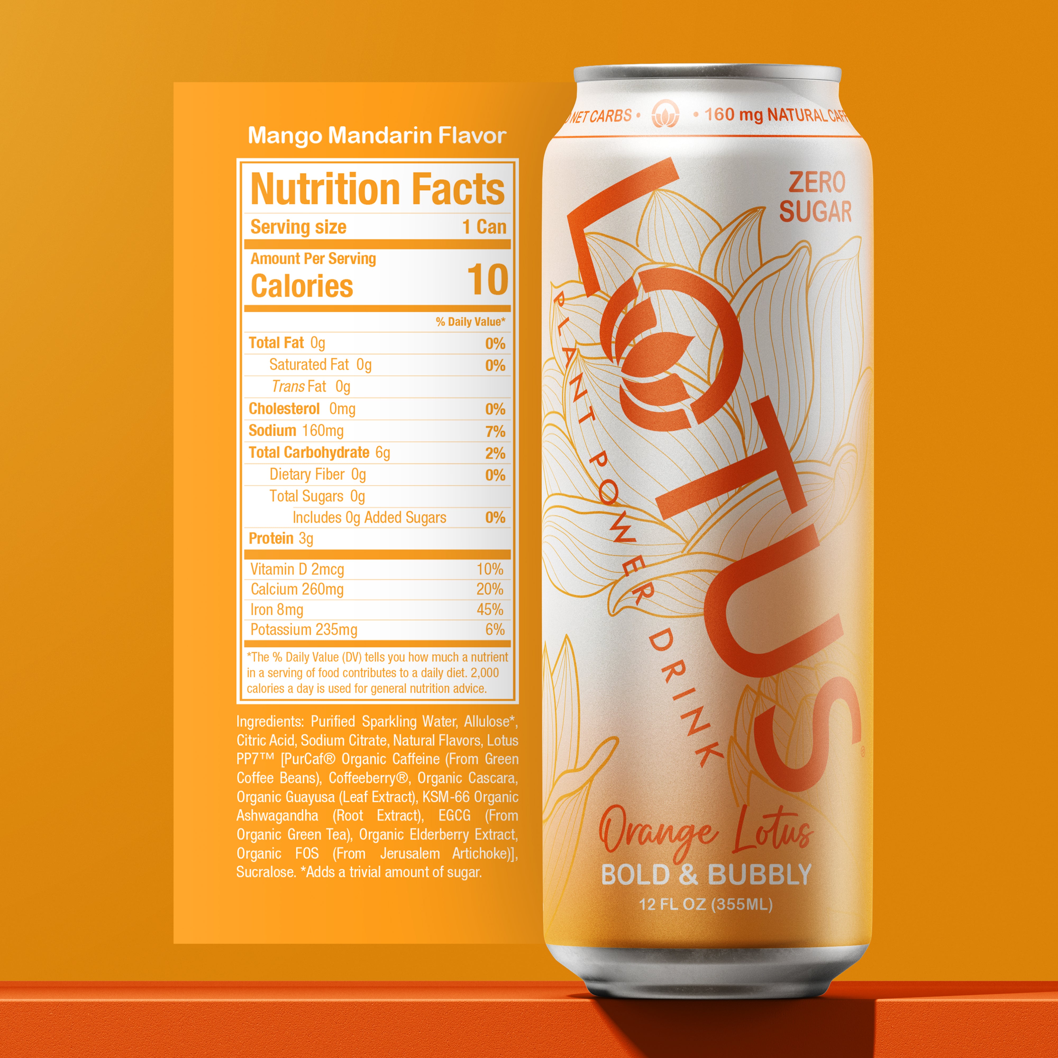 Orange Lotus Plant Power Drink™ (zero sugar)