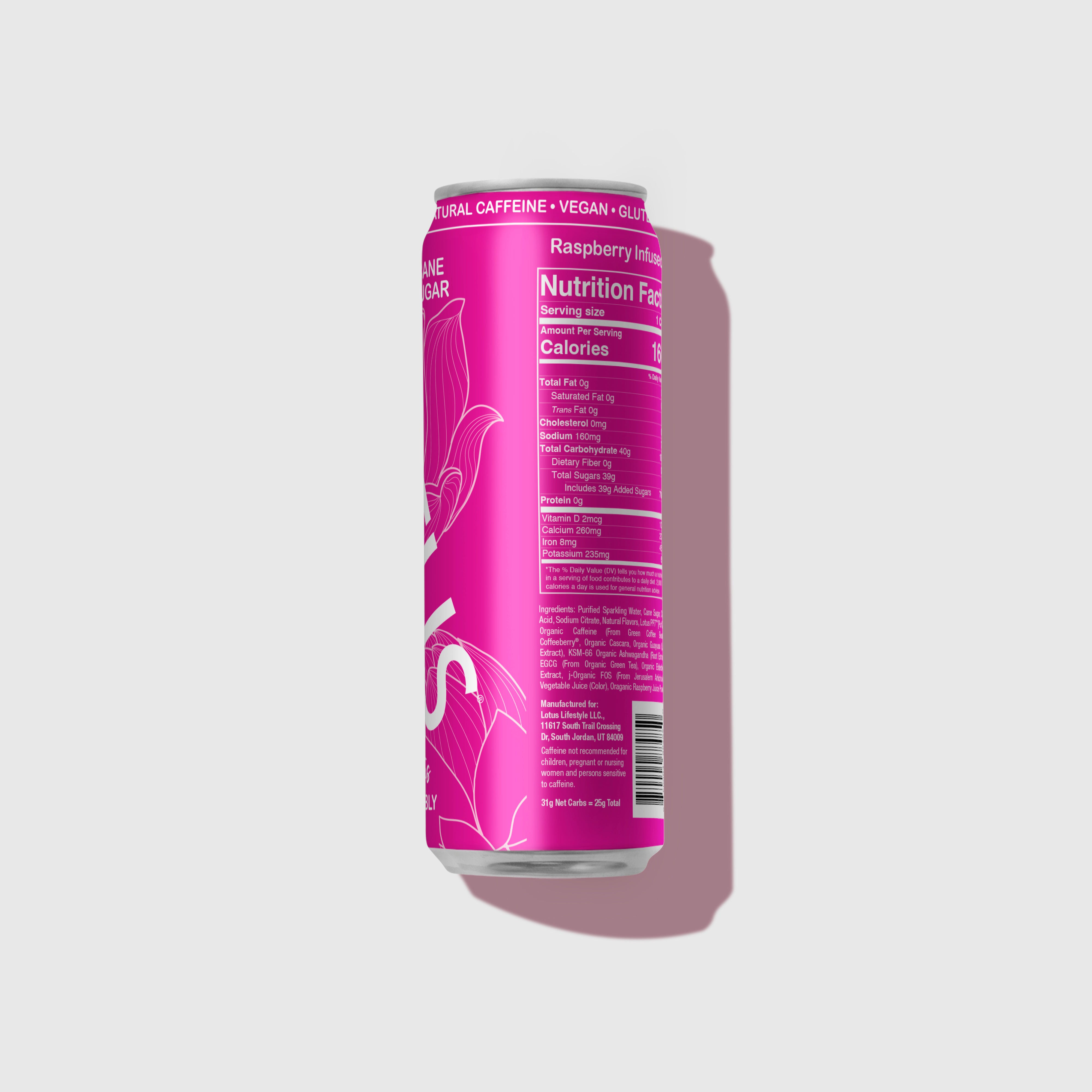 Pink Lotus Plant Power Drink™ (cane sugar)