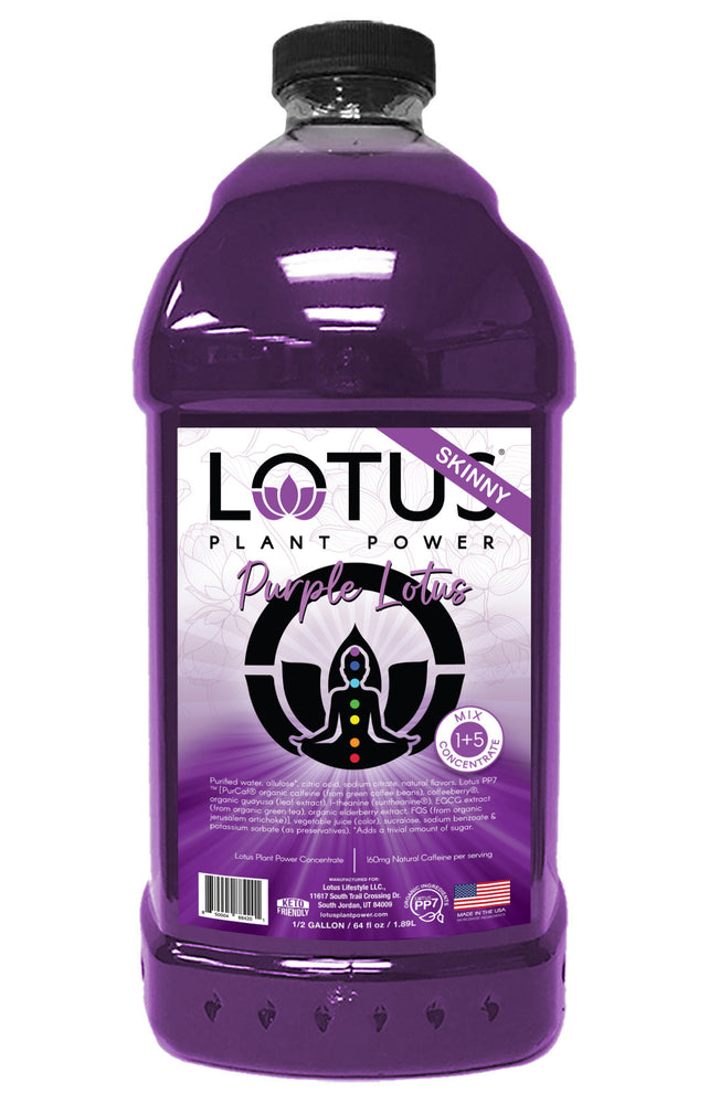 Purple Lotus Plant Power Zero Sugar Concentrate