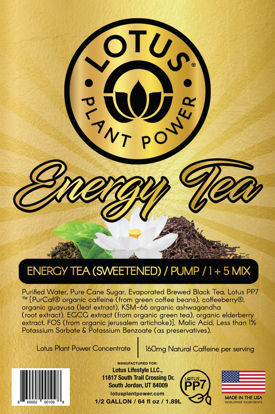 Lotus Energy Tea Concentrate (Naturally Sweetened)