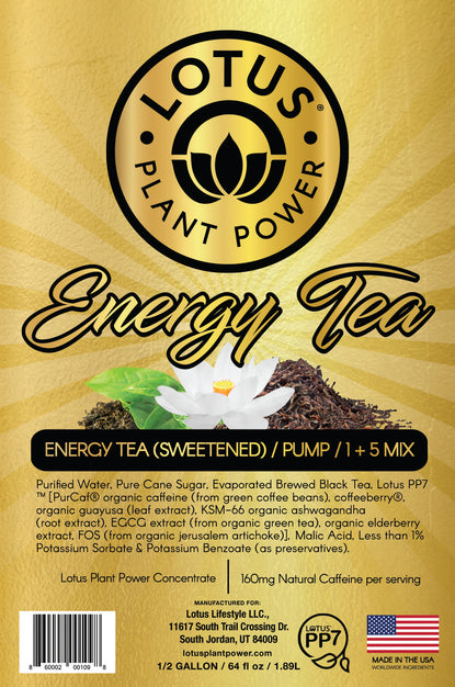 Lotus Energy Tea Concentrate (Naturally Sweetened)