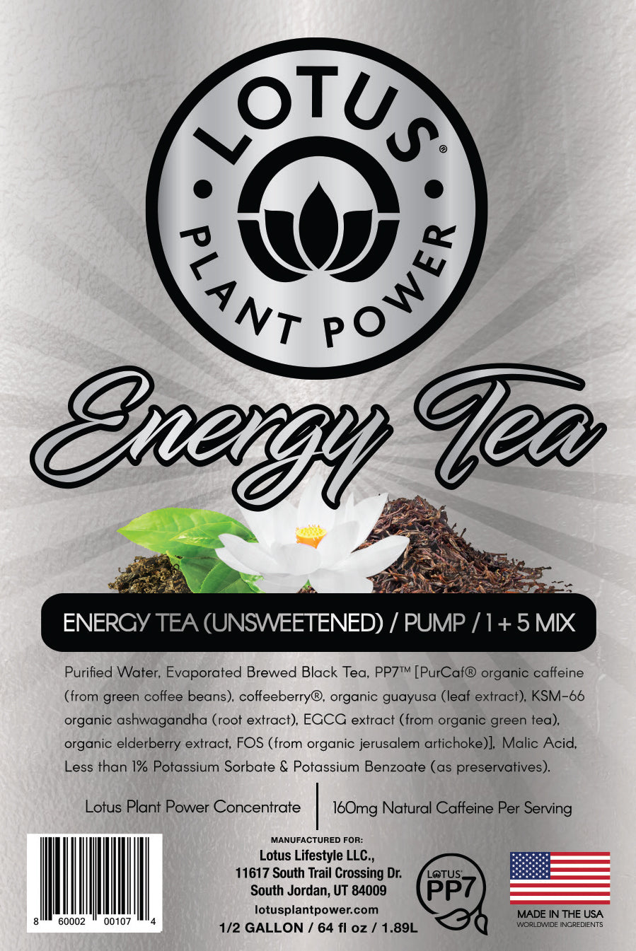 Lotus Energy Tea Concentrate (Unsweetened)