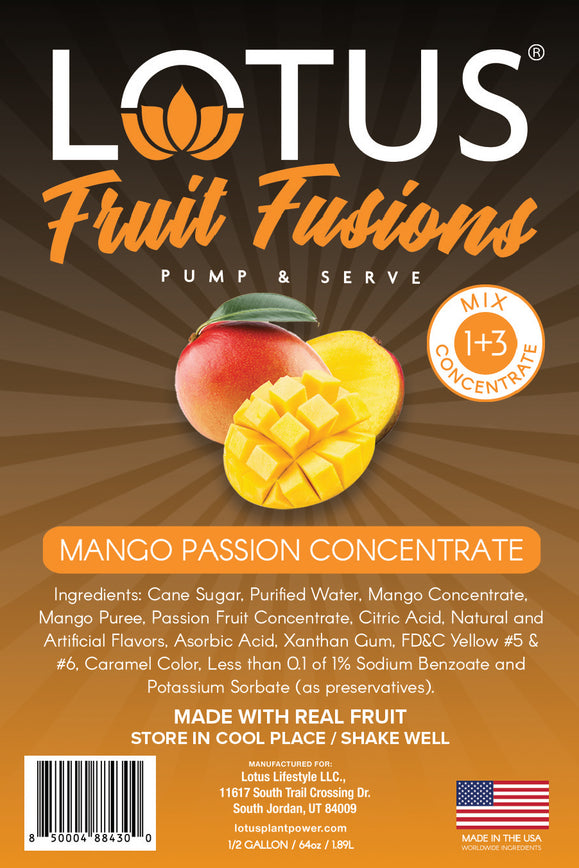 Mango Passion Lotus Fruit Fusion Concentrate