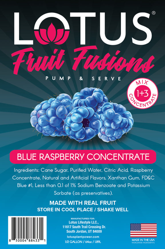 Blue Raspberry Lotus Fruit Fusion Concentrate