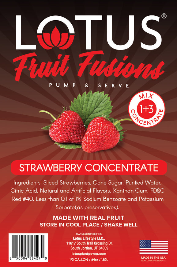 Strawberry Lotus Fruit Fusion Concentrate