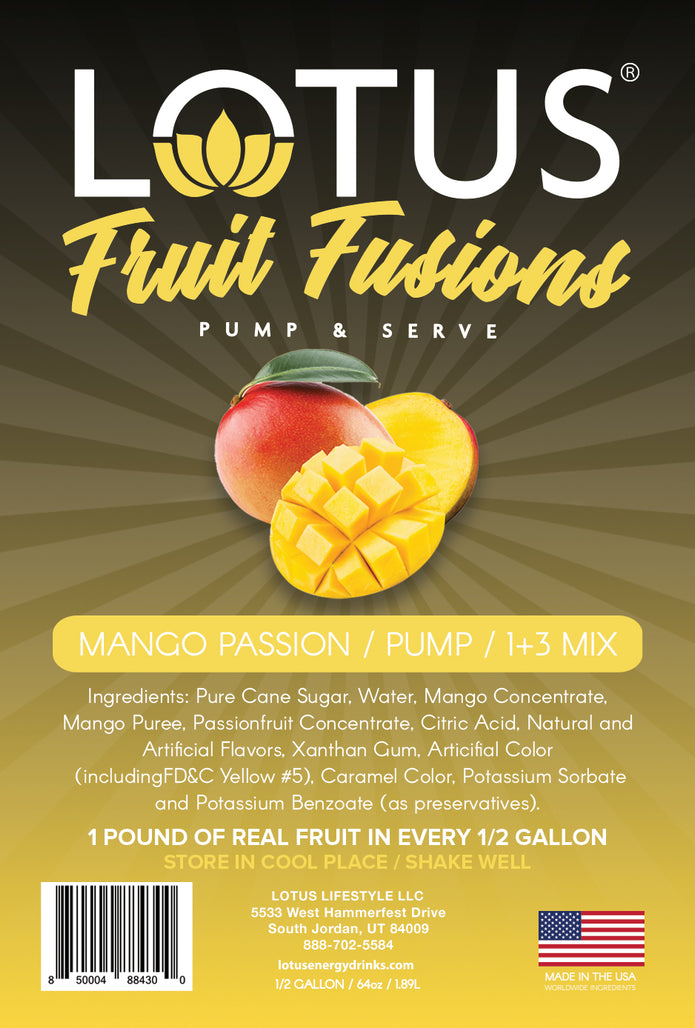 Mango Passion Lotus Fruit Fusion Concentrate