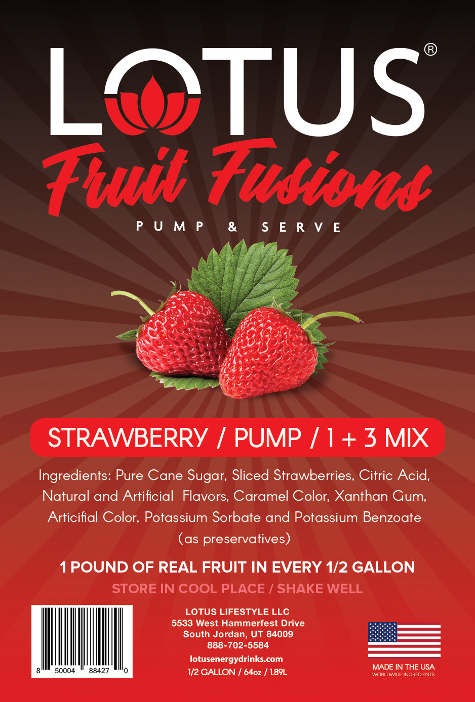 Strawberry Lotus Fruit Fusion Concentrate