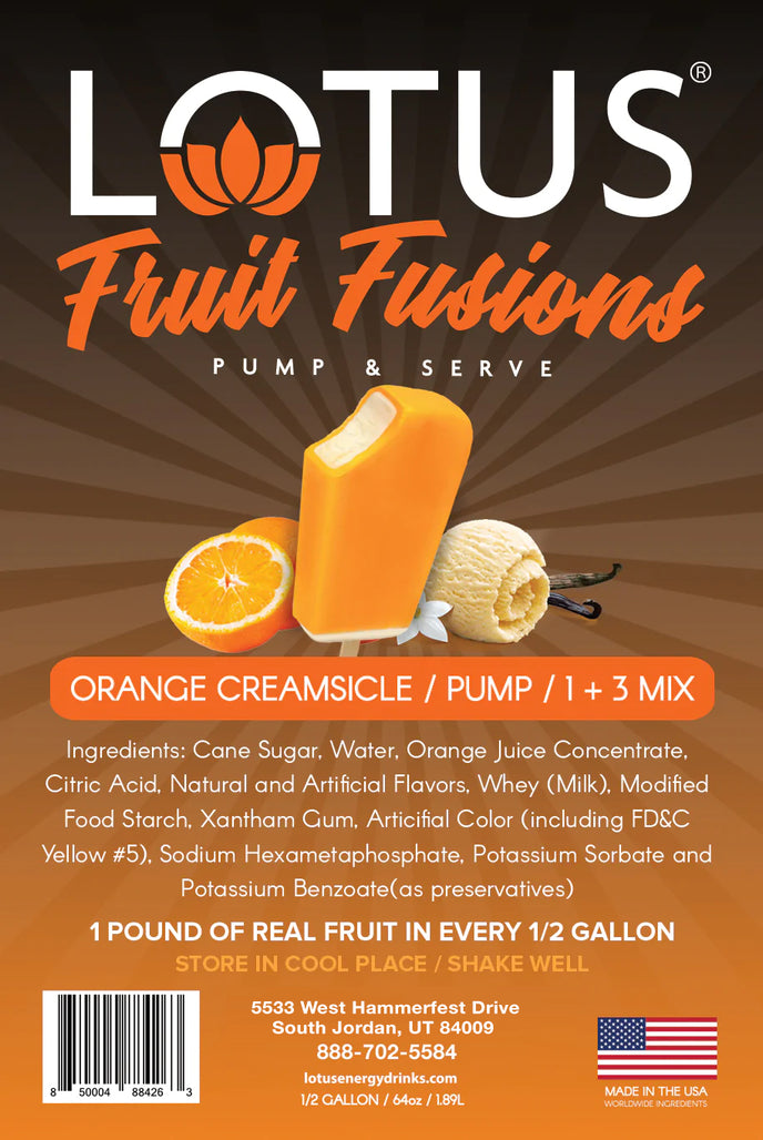 Orange Creamsicle Lotus Fruit Fusion Concentrate